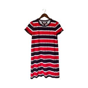 Tommy Hilfiger Denim Striped T-shirt Dress Small